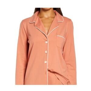 New MADEWELL Size L Knit Bedtime Long-Sleeve Pajama Top in Sweet‎ Dahlia